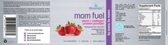 Momsanity MOM FUEL powder being poured for easy mixing.