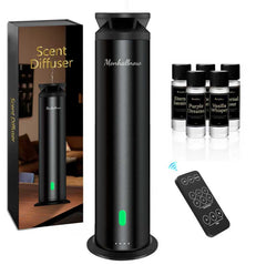 Monhallnow waterless diffuser tower front view, premium design for upscale spaces.