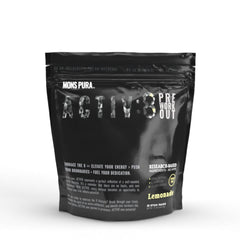 Mons Pura Activ8 Lemonade Pouch front view for potential energy boost.