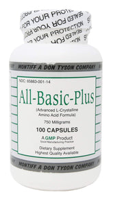 Montiff All-Basic-Plus 750 mg bottle for daily nutrition.