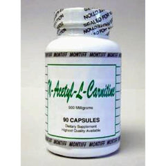 Montiff N-Acetyl-L-Carnitine bottle 500 mg for daily energy support and cognitive function
