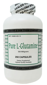Montiff Pure L-Glutamine bottle for convenient daily supplement