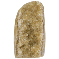 Mookaitedecor citrine cluster geode standing upright for peaceful home decor.