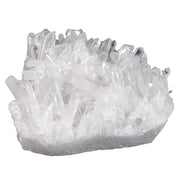 Mookaitedecor clear quartz cluster geode close-up for a striking home display and calm ambiance.