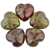 mookaitedecor dragon blood jasper heart palm stone for mindful touch