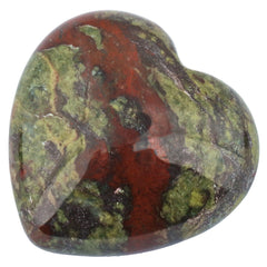mookaitedecor dragon blood jasper heart worry stone ideal for pocket carry