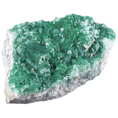Mookaitedecor fluorite geode with green-brown pattern for display and focus