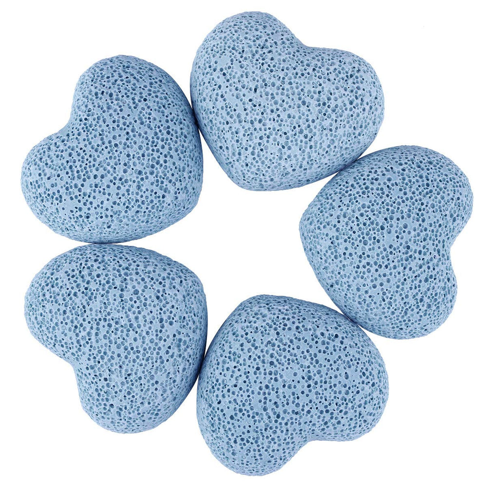 mookaitedecor healing crystals heart blue lava rock for meditation and grounding