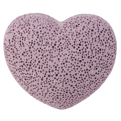 Mookaitedecor Healing Crystals Heart lava rock texture close-up for grounding and emotional balance.