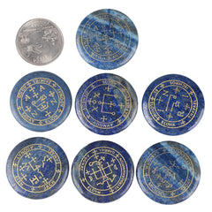 Mookaitedecor lapis lazuli stone used in crystal grids for energy balancing.