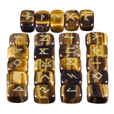 mookaitedecor rune stones with Elder Futhark engraving for meditation and focus