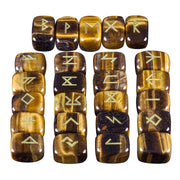 mookaitedecor rune stones with Elder Futhark engraving for meditation and focus