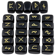 Mookaitedecor rune stones with engraved Elder Futhark for focused meditation.