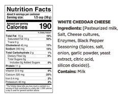 Moon Cheese Bites Two-Ounce Serving highlights convenient, keto-friendly snack option.