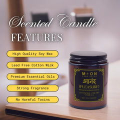 Moon Home Decor Gift-ready packaging candle ideal for birthdays or holidays.