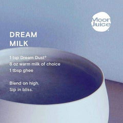 Moon Juice Dream Dust dissolving in tea for a soothing wind-down