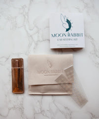 Moon Rabbit Ear Seed Kit Gold packaging for on-the-go wellbeing.
