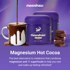 MoonBrew jar with scoop ready for a 30-second mix.