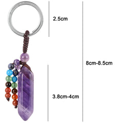 Moonsix amethyst natural stone pendant emphasizing serene vibes