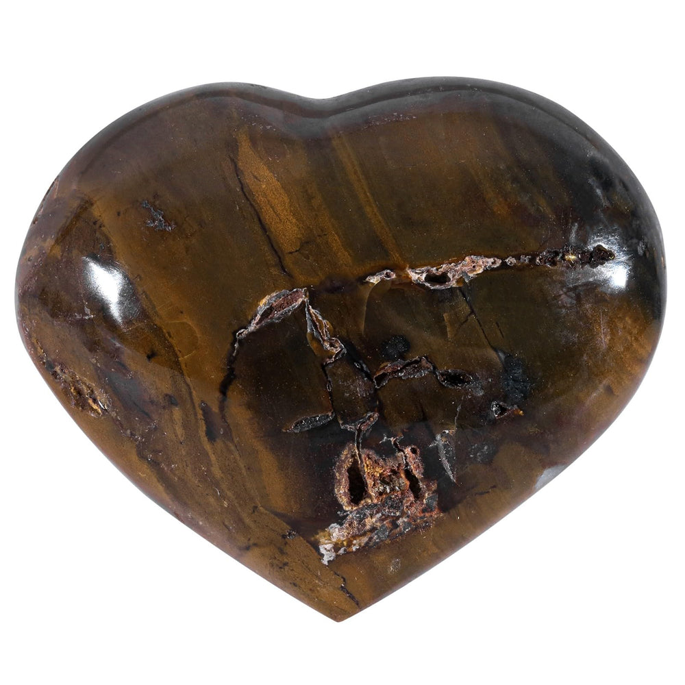 moonsix Ocean Agate Puffy Heart held in hand for calm focus and inspiration