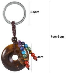 Moonsix Reiki healing stones keychain suggesting stress relief during daily routines