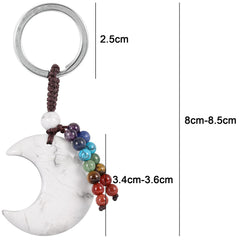 Moonsix seven chakra beads close-up showing color variety and balance symbolism.