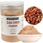 MOORCHOCO Dan Shen powder in a bag ready for daily use and easy mixing.