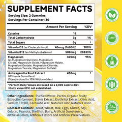 MOORGUMY Magnesium Complex Gummies lemon flavor closeup emphasizes zero-added-sugar option.