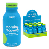 More Labs Morning Recovery bottle pour supports on-the-go hydration between drinks.