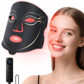 Morfone red light mask front view for home use with soothing skin benefits.