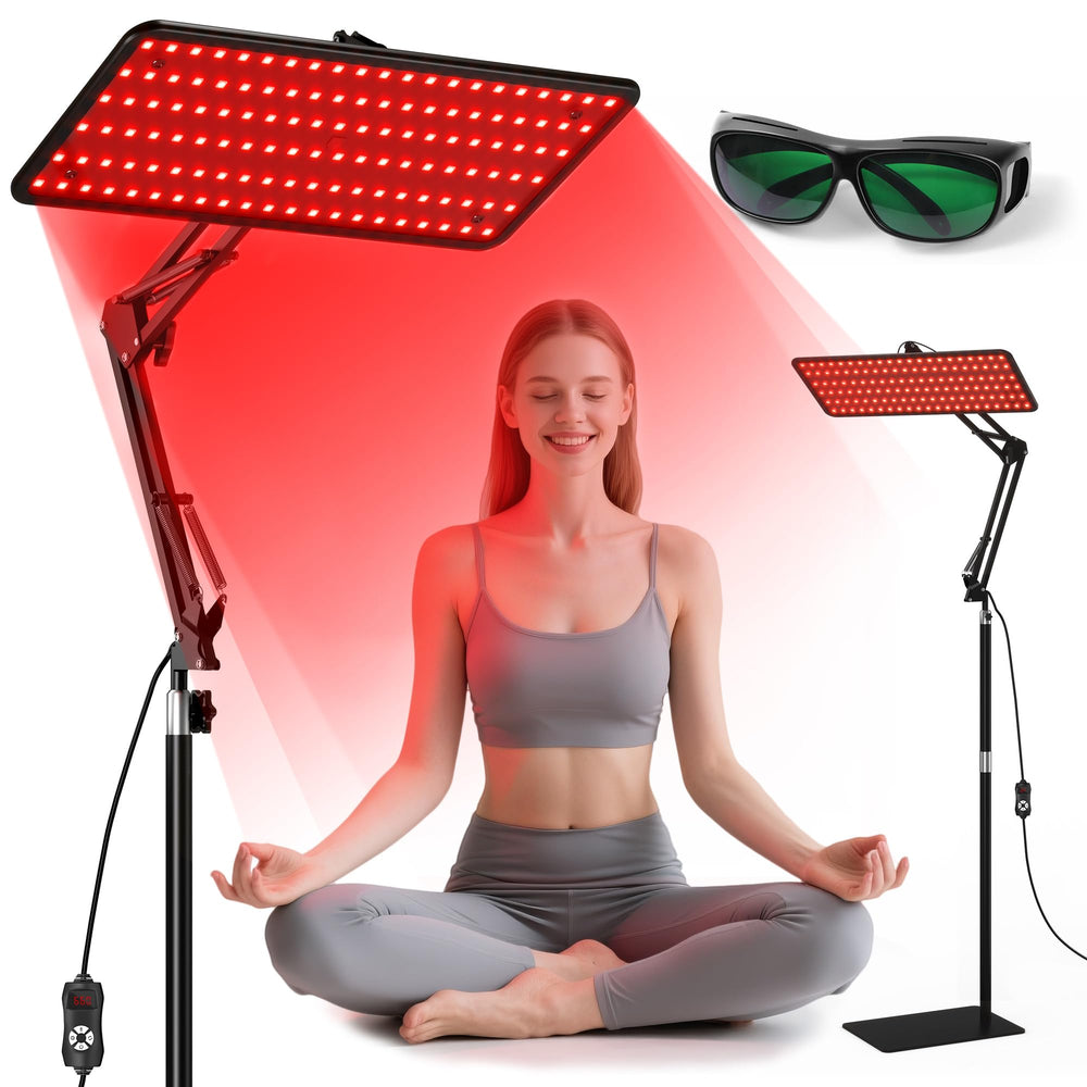 Morfone red light therapy panel front view for convenient home wellness sessions.