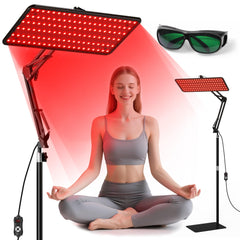 Morfone red light therapy panel front view for convenient home wellness sessions.