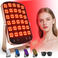 Morfone red light therapy panel front view ideal for facial routines.