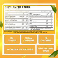 Morning Buzz orange burst pre-workout mix ready for a quick energy lift.