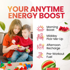Morning Buzz serving scoop and label illustrates 30 servings for easy daily use.