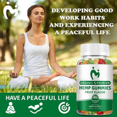 MOSRAY Hemp Gummies nutrition panel focus illustrates Omega blend and vitamins.