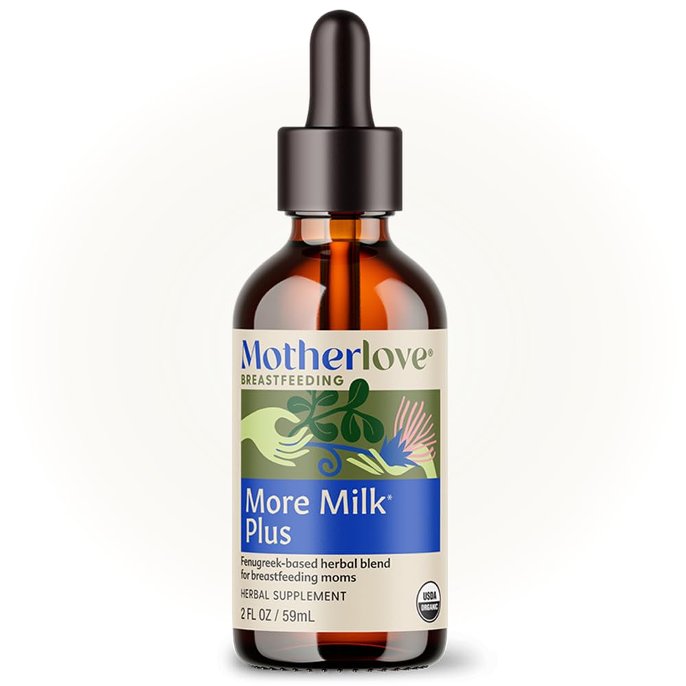 Motherlove More Milk Plus bottle with dropper ready for nursing support.
