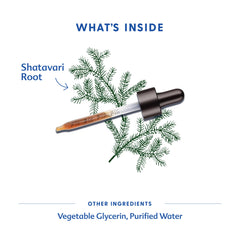 Dropper dispensing Shatavari tincture for daily lactation support