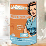 Mother's Prebiotic Supplement HMO powder scoop for easy daily gut support