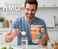 Mother's Prebiotic Supplement HMO in a smoothie for convenient daily intake