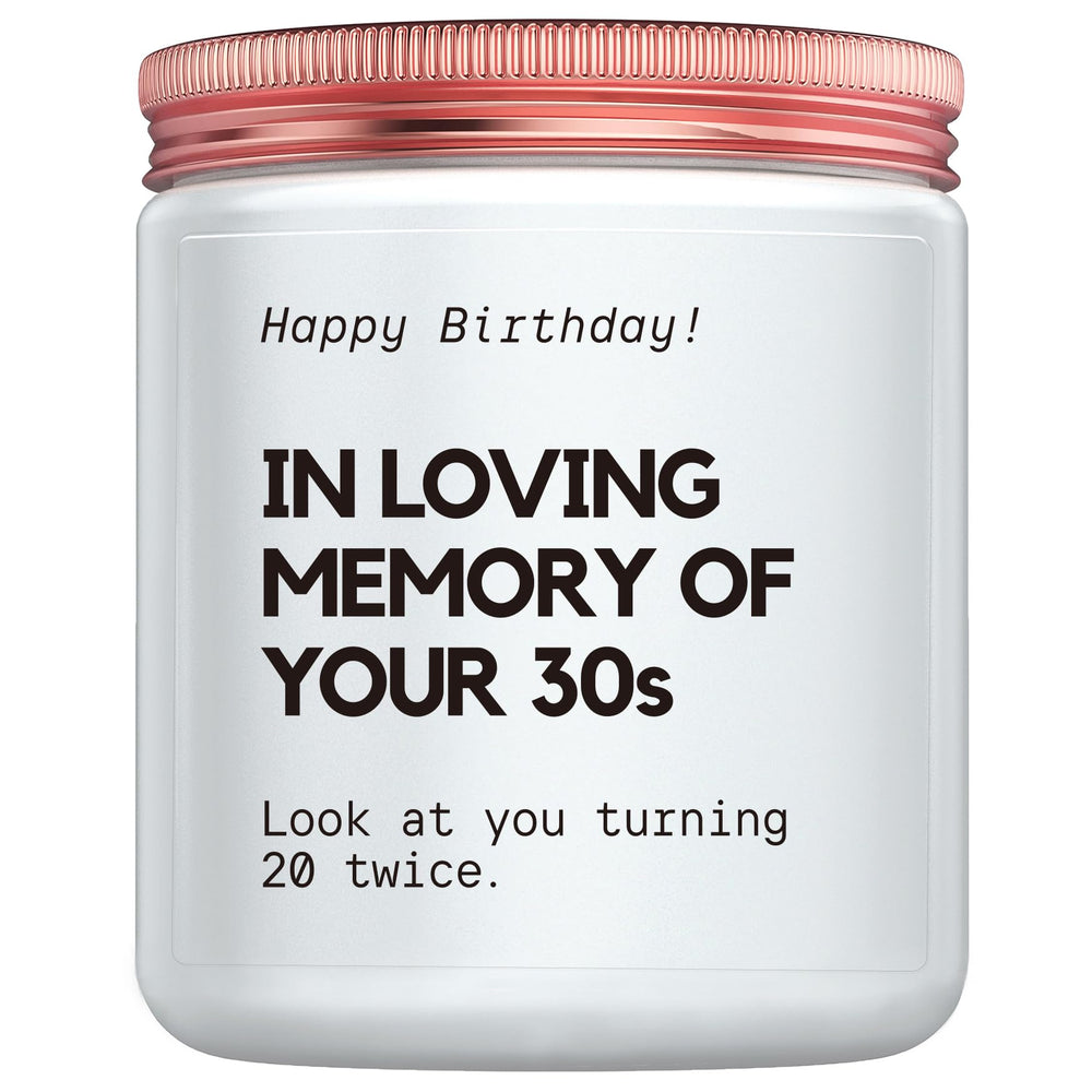 MOTVZC 40th birthday candle in gift-ready packaging, ideal for celebration gift presentation.