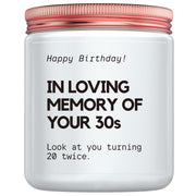 MOTVZC 40th birthday candle in gift-ready packaging, ideal for celebration gift presentation.