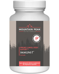 Mountain Peak Immuni-T bottle front shows daily immune support potential.