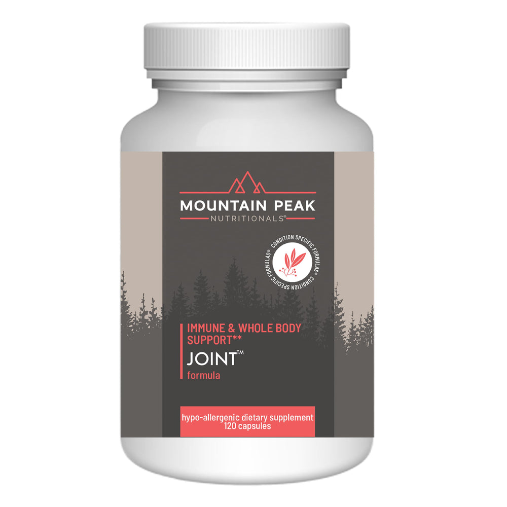 Mountain Peak Joint Formula bottle ready for daily joint support.
