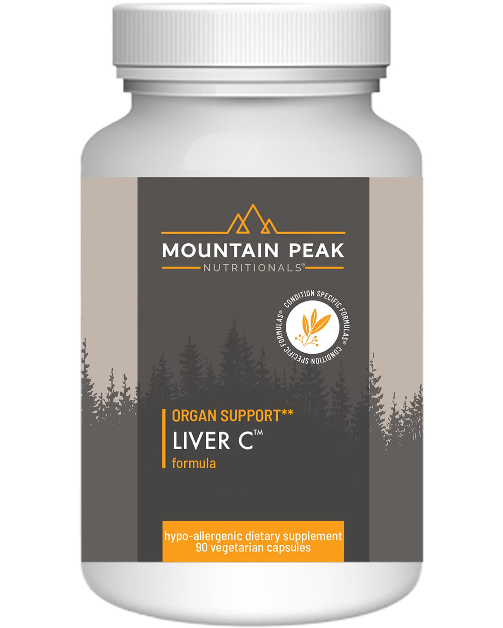 Mountain Peak Liver C bottle with capsules for daily liver support.