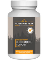 Mountain Peak Nutritionals cholesterol support artichoke extract bottle pour supports heart-friendly routines.