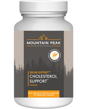 Mountain Peak Nutritionals cholesterol support artichoke extract bottle pour supports heart-friendly routines.