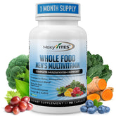 MoxyVites methylated men's multivitamin bottle cap showing organic whole-food ingredients for daily energy.