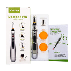 MQFORU Electronic Acupuncture Pen with a dome head for facial muscle relief and relaxation