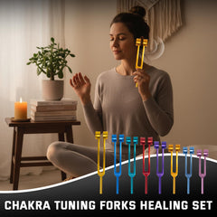 MrCarbon Chakra Tuning Fork 136.10Hz supports mindful breathing